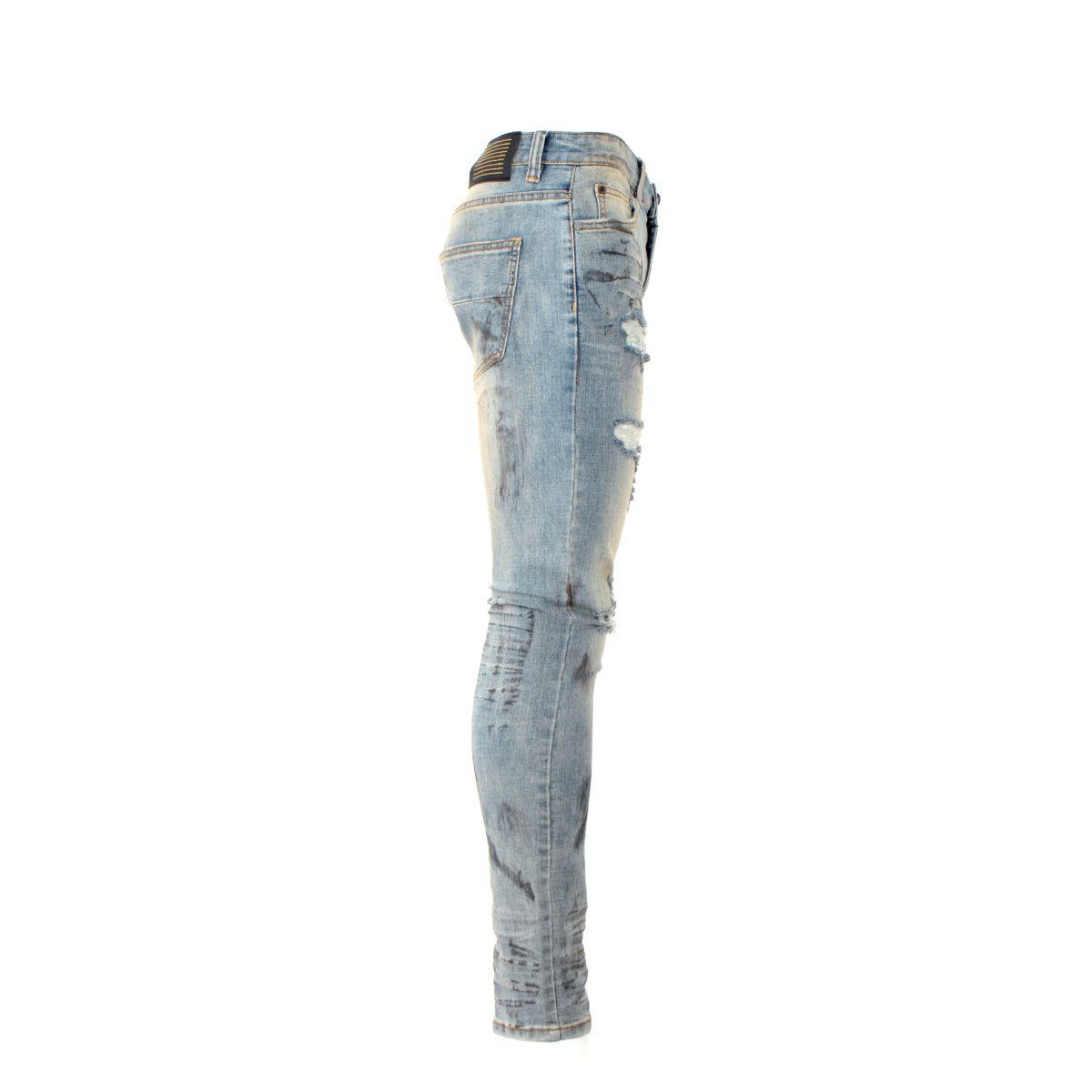 SERENEDE La Vie Skinny Fit Men's Designer Jeans Vintage Blue