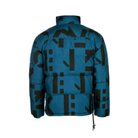 Kenzo Sport Monogram Down Men's Puff Jacket Blue