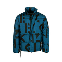 Kenzo Sport Monogram Down Men's Puff Jacket Blue