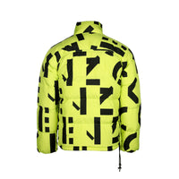 Kenzo Sport Monogram Down Men's Puff Jacket Neon Green