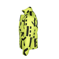 Kenzo Sport Monogram Down Men's Puff Jacket Neon Green