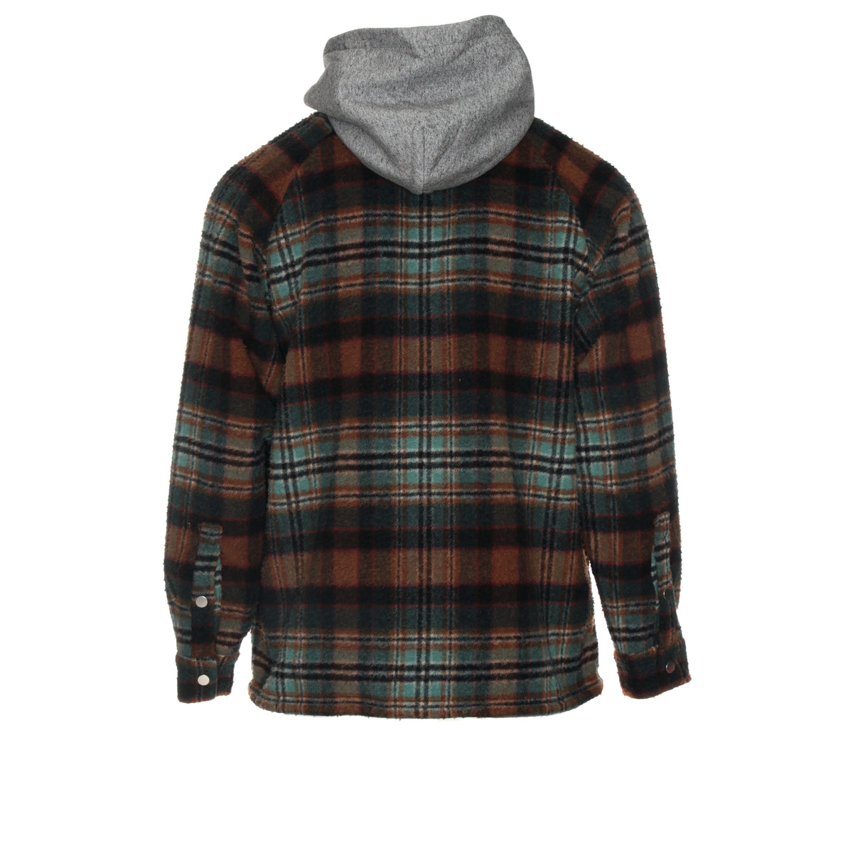 Represent Hooded Flannel Jacket Teal