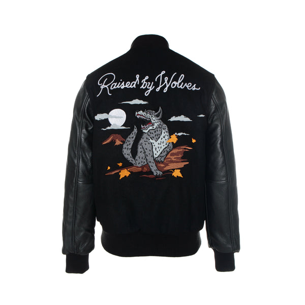 Raised by Wolves Souvenir Redux Varsity Men's Jacket Black