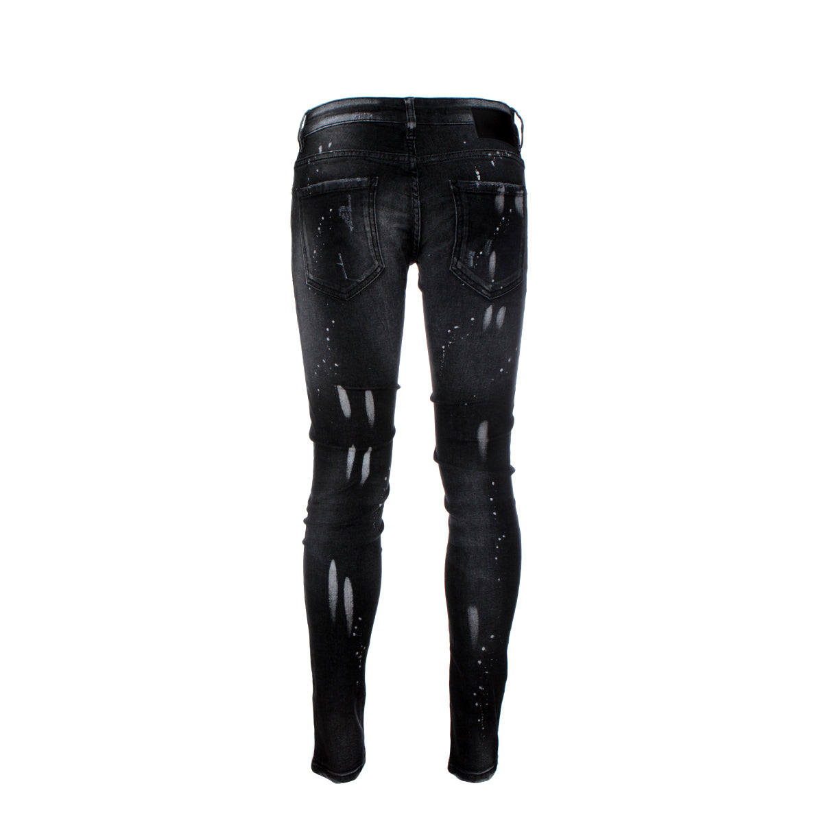 7th Heaven London S-466 Men's Skinny Designer Jeans Black