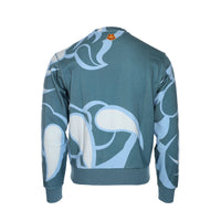 Kenzo Paris SS21 Seasonal Logo Print Classic Sweater Blue