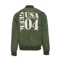 Fashion Geek by Alonzo Jackson Army Style Geek Jacket Dark Green