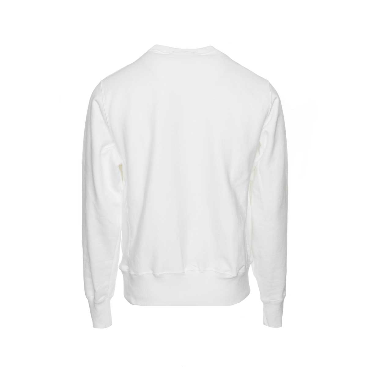 Champion Reverse Weave Crew Pullover Varsity Logo White