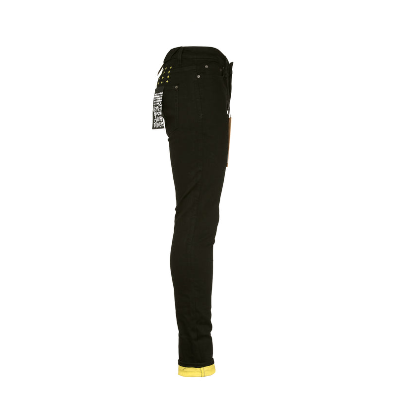 Ksubi Chitch Roll Up Yellow Men's Skinny Jeans - SIZE Boutique