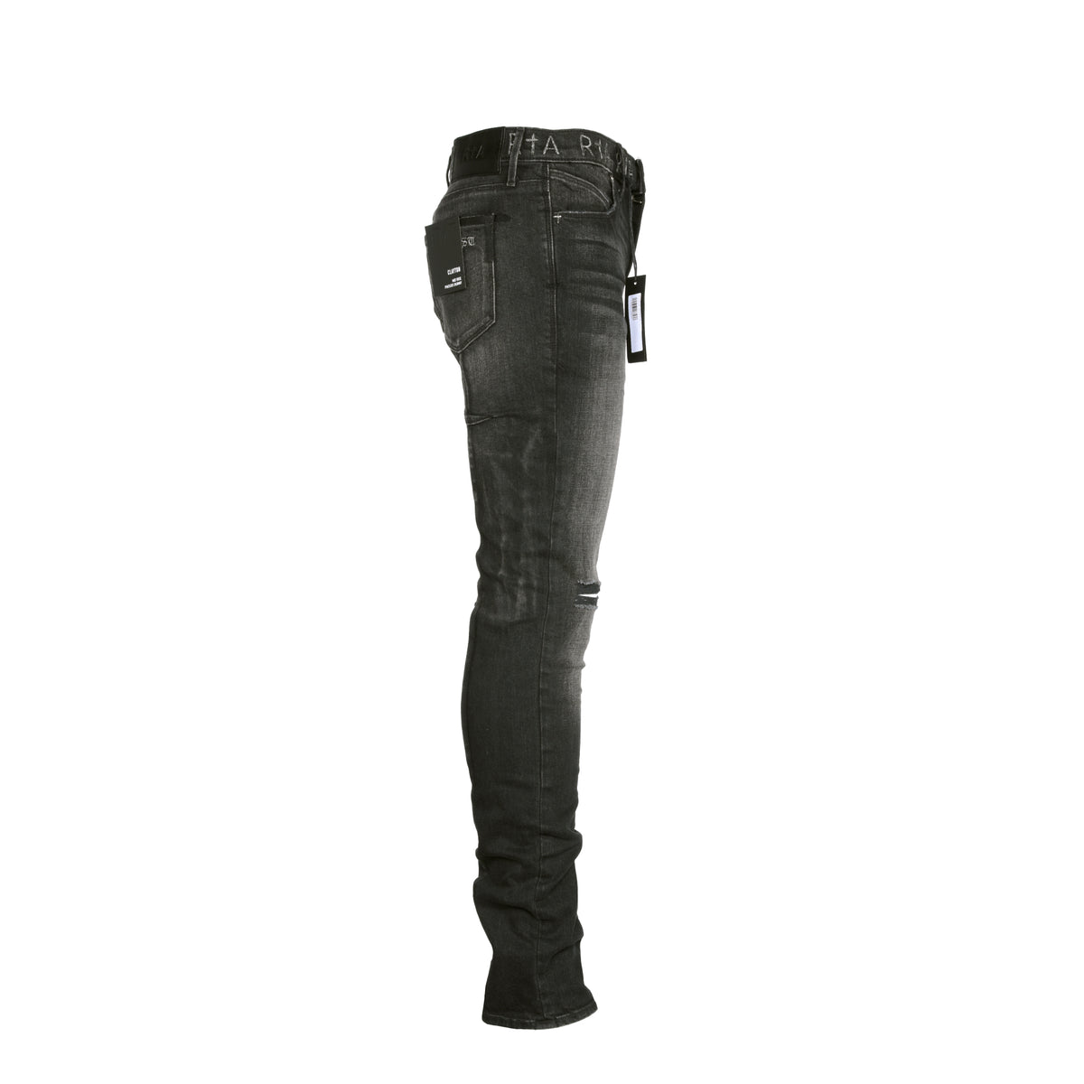 RtA Brand Clayton Charcoal Men's Black Jeans - SIZE Boutique