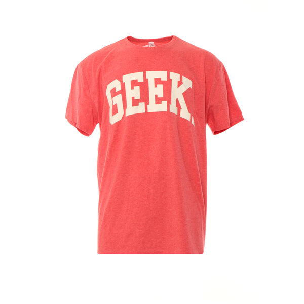 Fashion Geek Collegiate Logo SS Tee Red