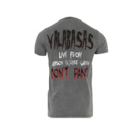 Valabasas "Don't Panic" Men's Graphic SS T-Shirt Vintage Wash Grey - SIZE Boutique
