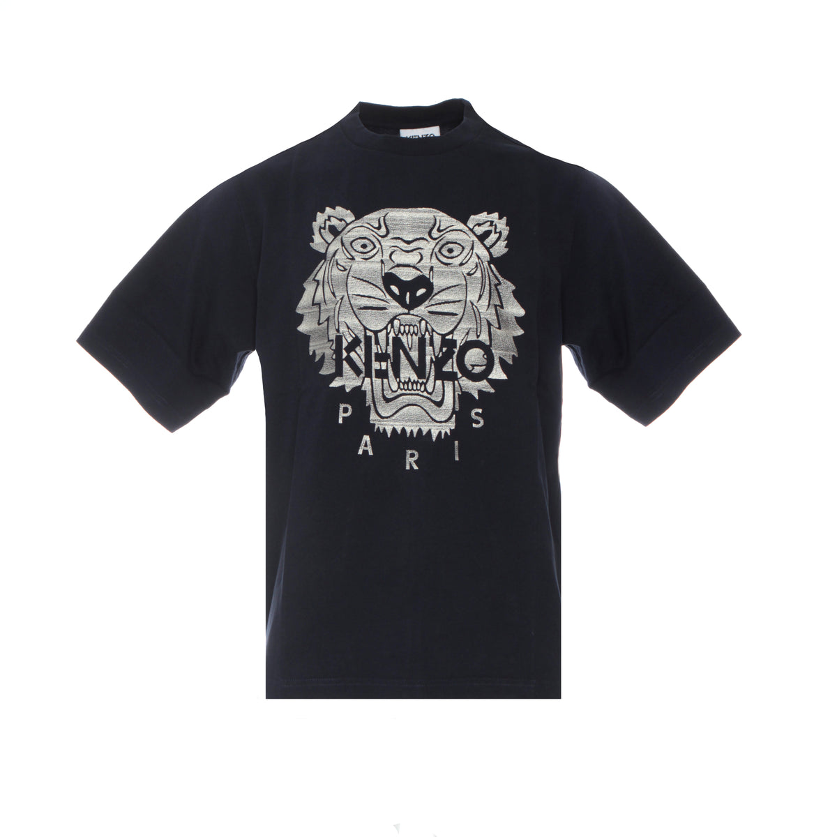 Kenzo Paris FW20 Stitched Tiger Men's T-Shirt Navy