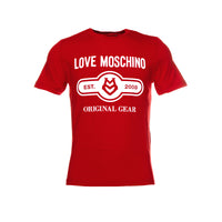 New LOVE Moschino classic men's short sleeve tee in red.