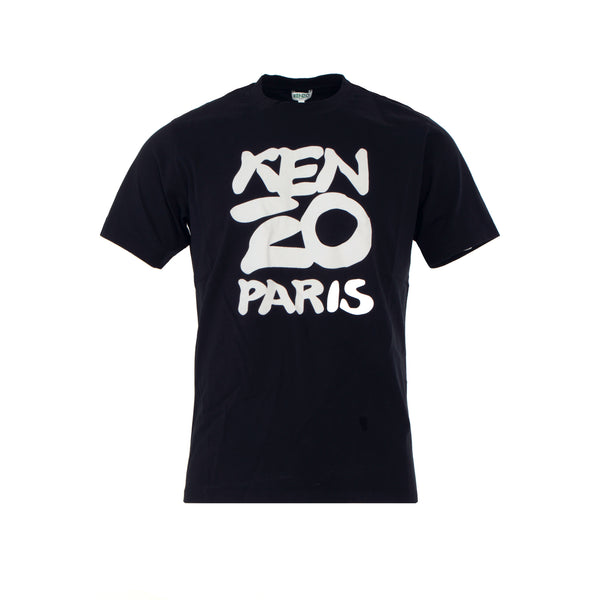 Kenzo Paris Black Crewneck Men's T-Shirt 