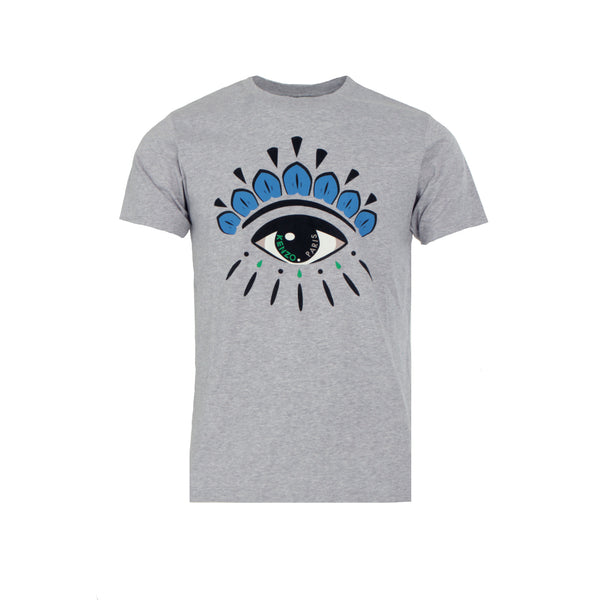KENZO Paris Eye Men's Short Sleeve Graphic T-Shirt Heather Grey