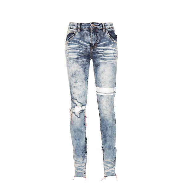 Lifted Anchors Jude Striped Denim Blue 