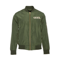 Fashion Geek by Alonzo Jackson Army Style Geek Jacket Dark Green