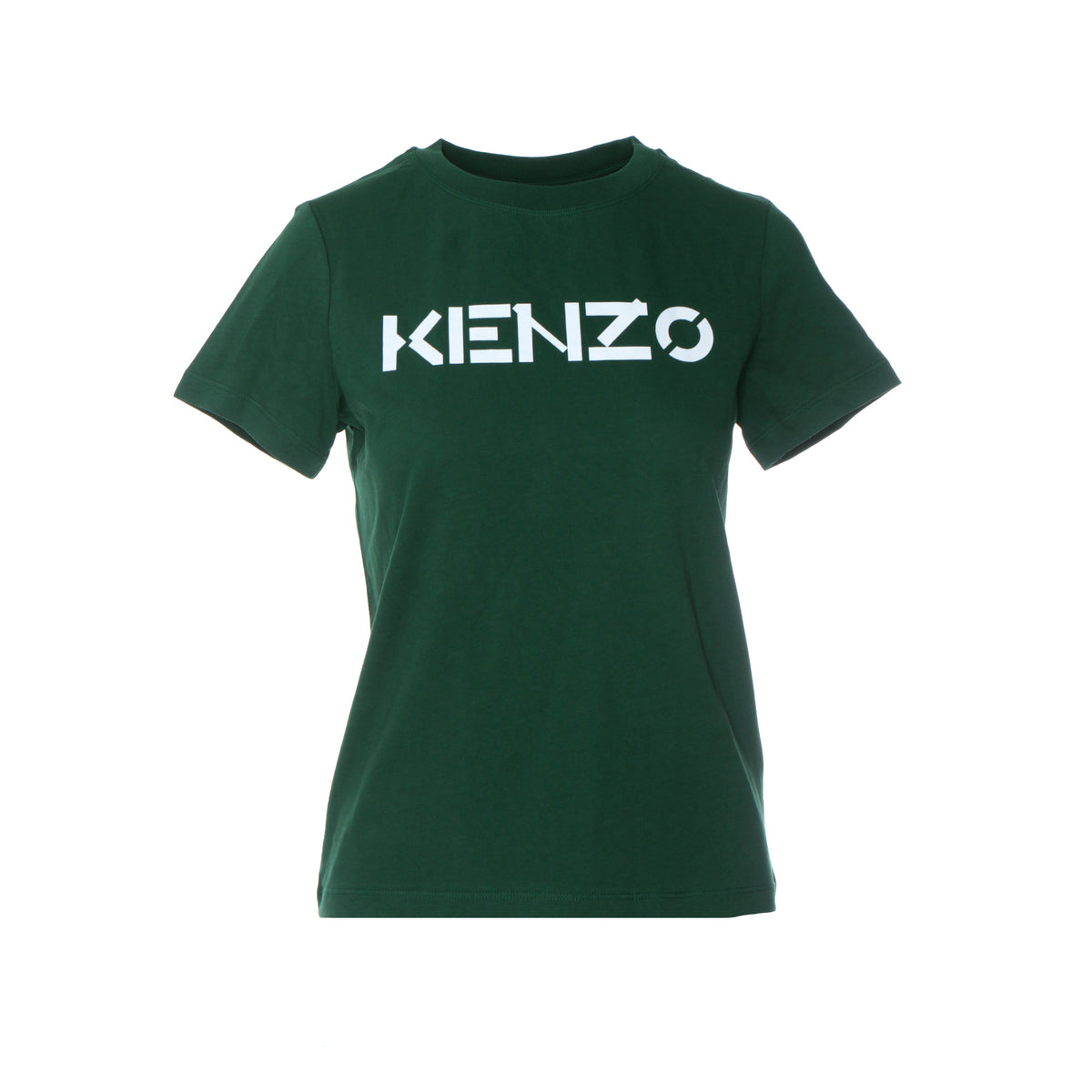 Kenzo Paris FW20 Kenzo Logo Classic Women's SS T-Shirt Green