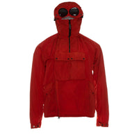 C.P Company Chrome Re-Colour Goggle Jacket in Poinciana Red