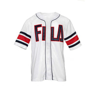 Fila Men's Kyler Baseball Jersey White