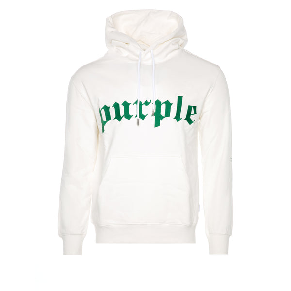 Purple Brand French Terry Hoodie Gothic Arch Men's Hoodie Brilliant White - SIZE Boutique