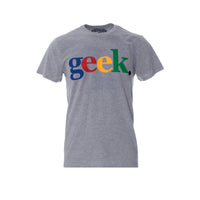 Fashion Geek Classic "Geek"  Logo SS Men's Tee Grey