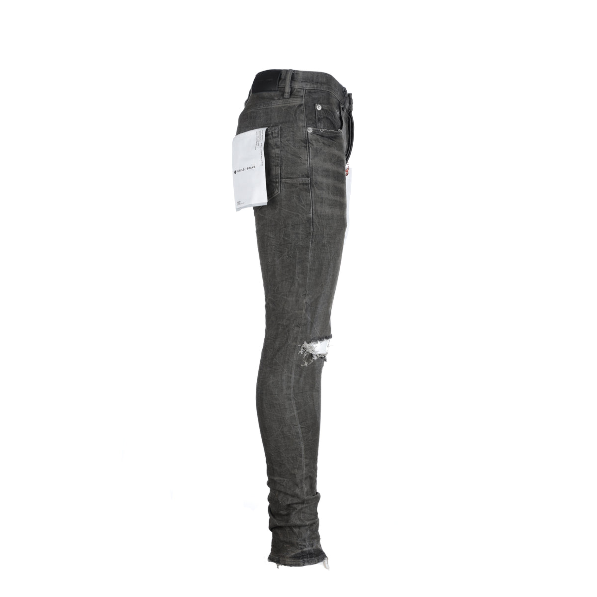 P001- Grey Fatigue Wax Men's Designer Jeans