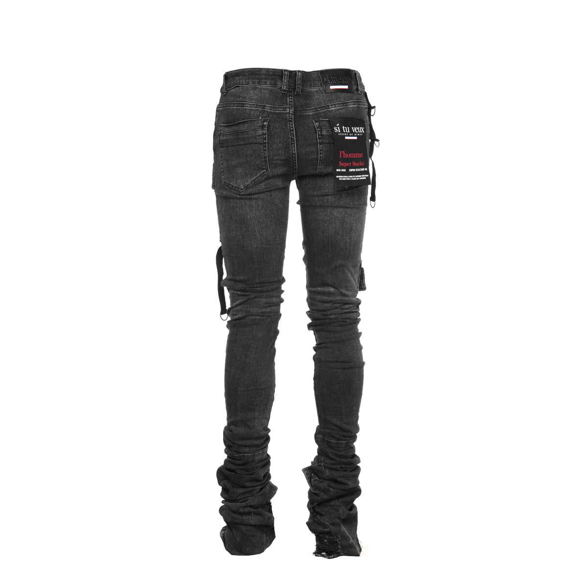 Si Tu Veux Gunner Super Stacked Men's Skinny Jeans - SIZE Boutique