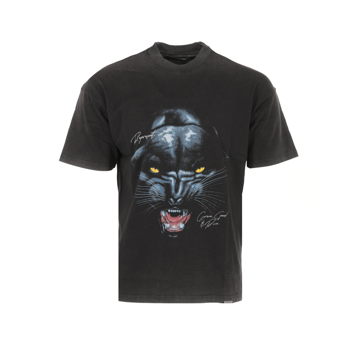 FW22 Represent Clo. Jaguar Men's Graphic Tee Black