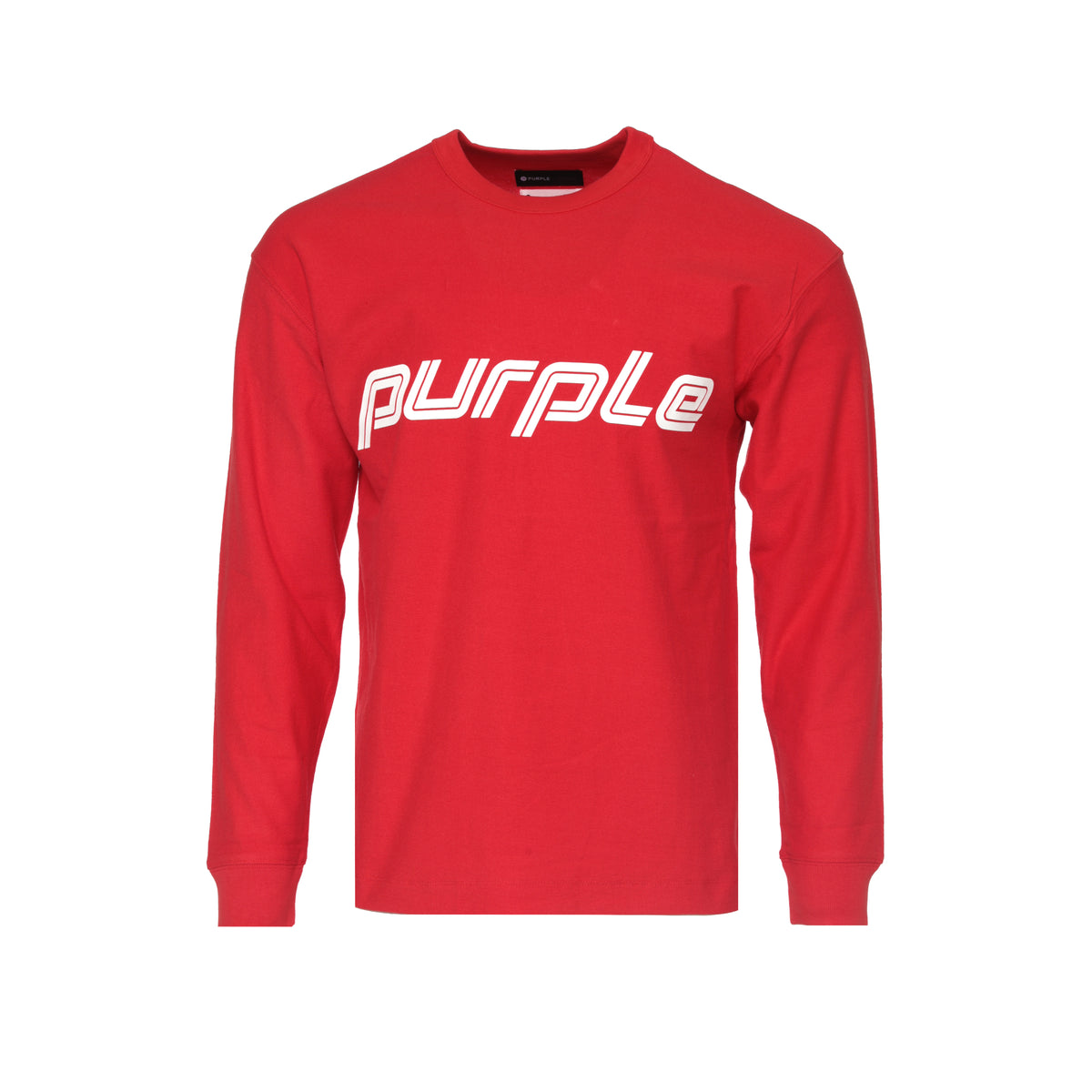 Purple Brand Double Stripe Men's LS Tee Red - SIZE Boutique