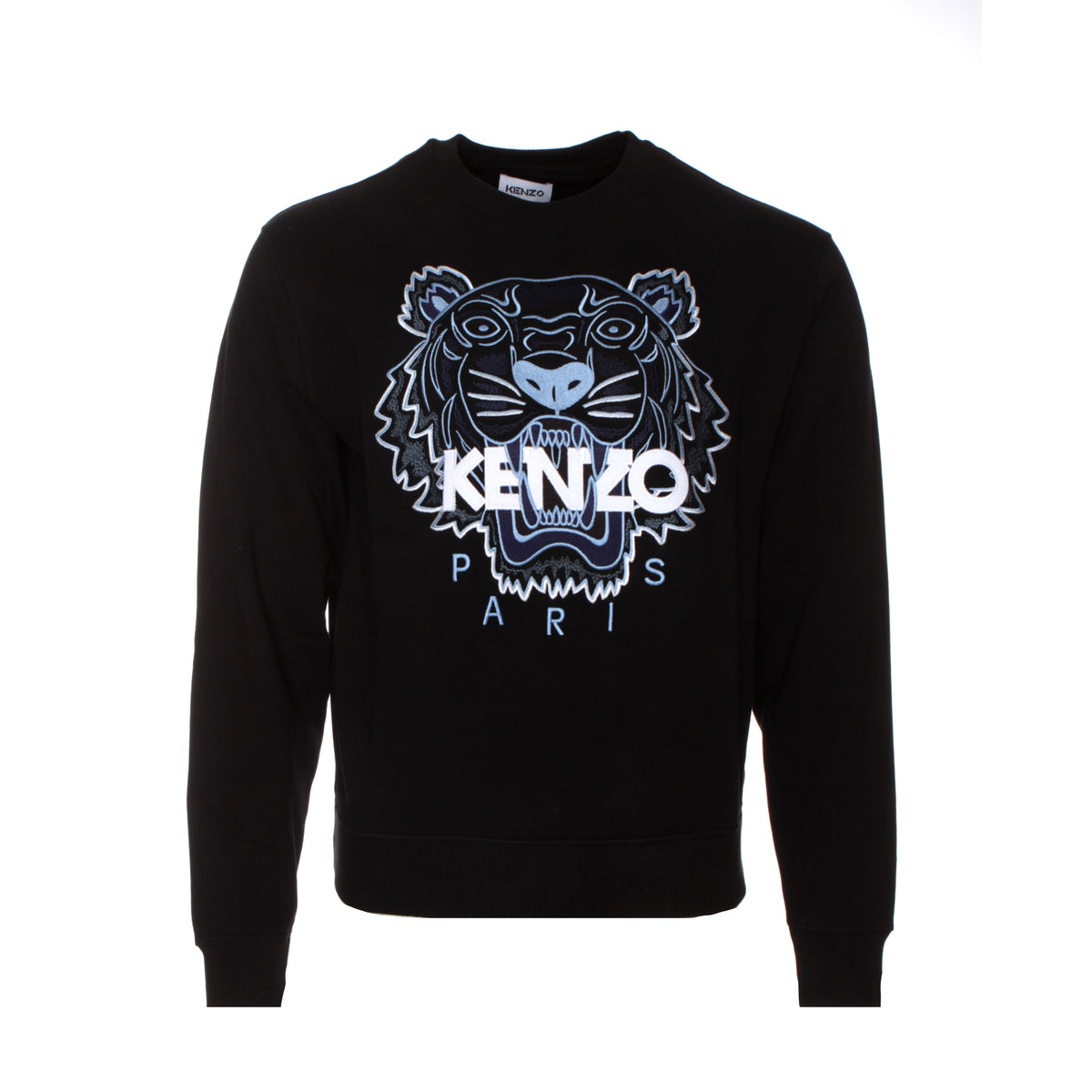 Kenzo Paris SS21 Tiger Classic Men's Pullover Sweatshirt Black 