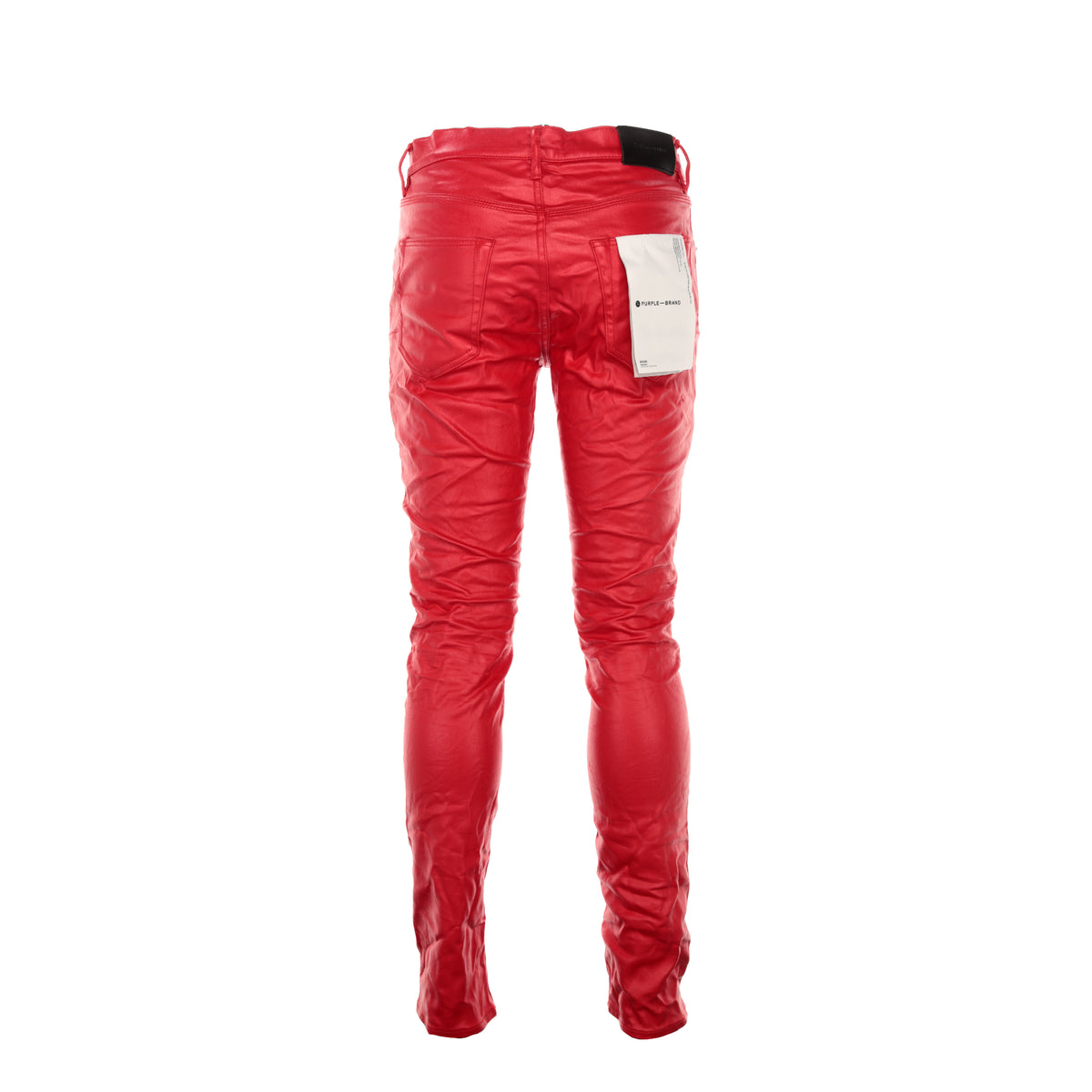 Purple Denim Brand P001 Red Patent Leather Film Jean