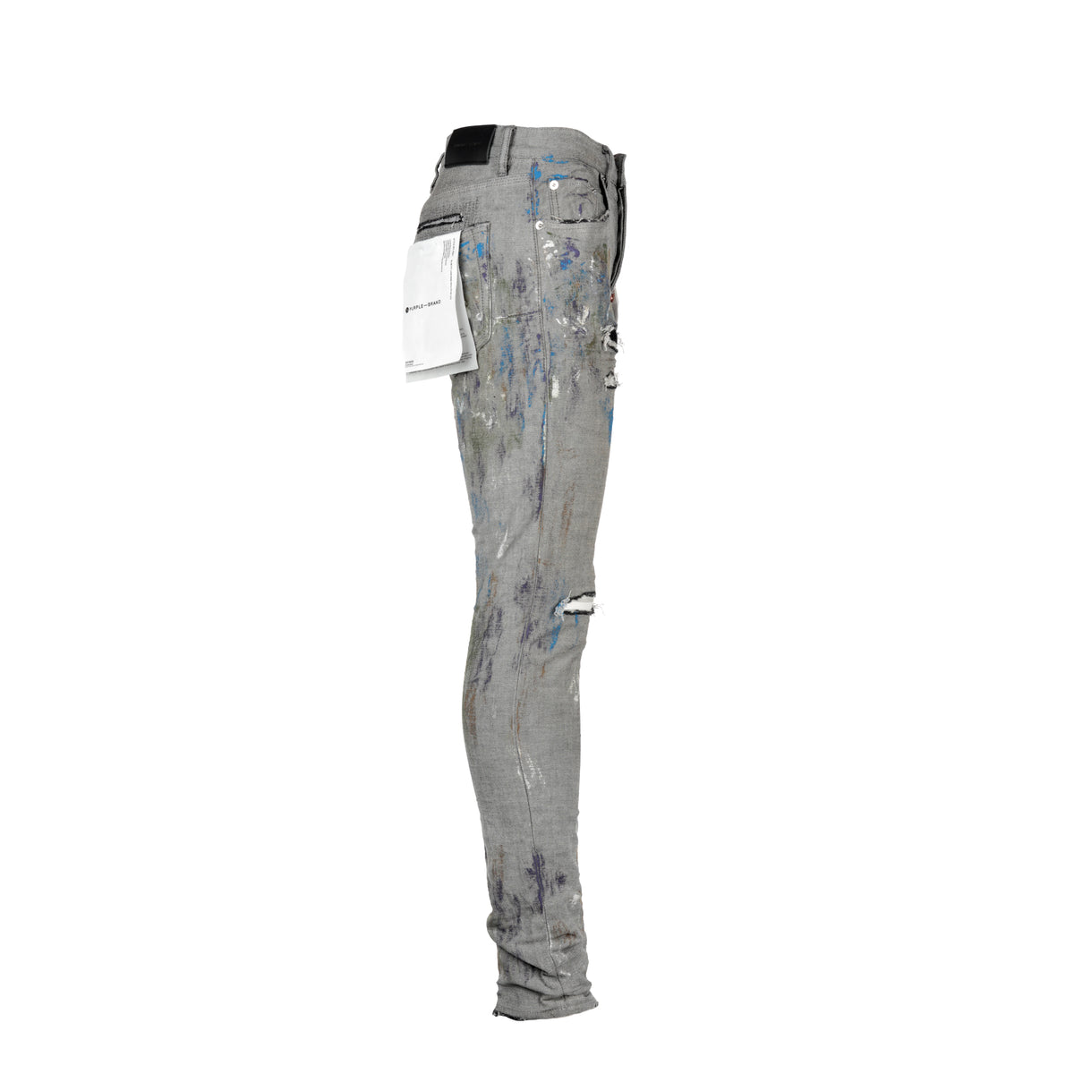 Purple Brand P001 Reverse Grey Dirty Repair Men's Jeans