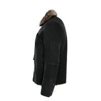 Ojardof Military Men's Fur Jacket Black