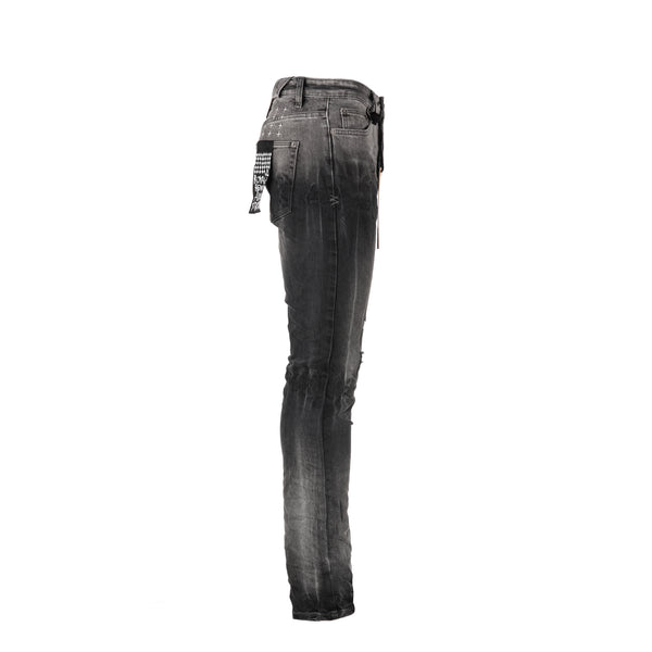 Ksubi Chitch Smoke Out Rose Men's Designer Black Jeans