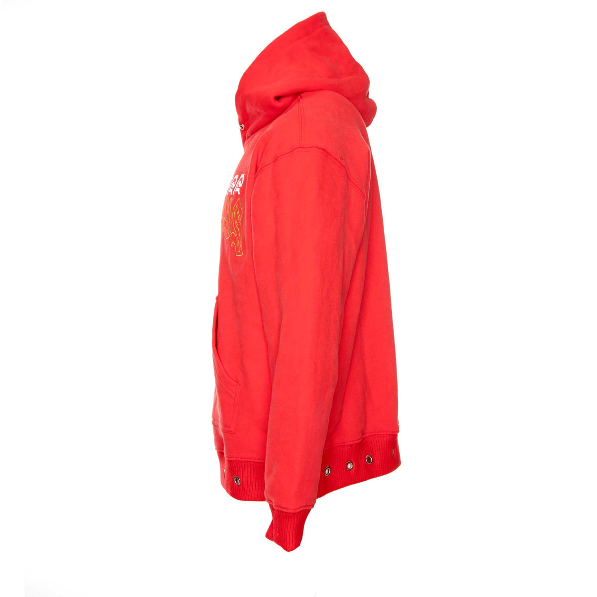 Lifted Anchors Young Split Graphic Hoodie Red