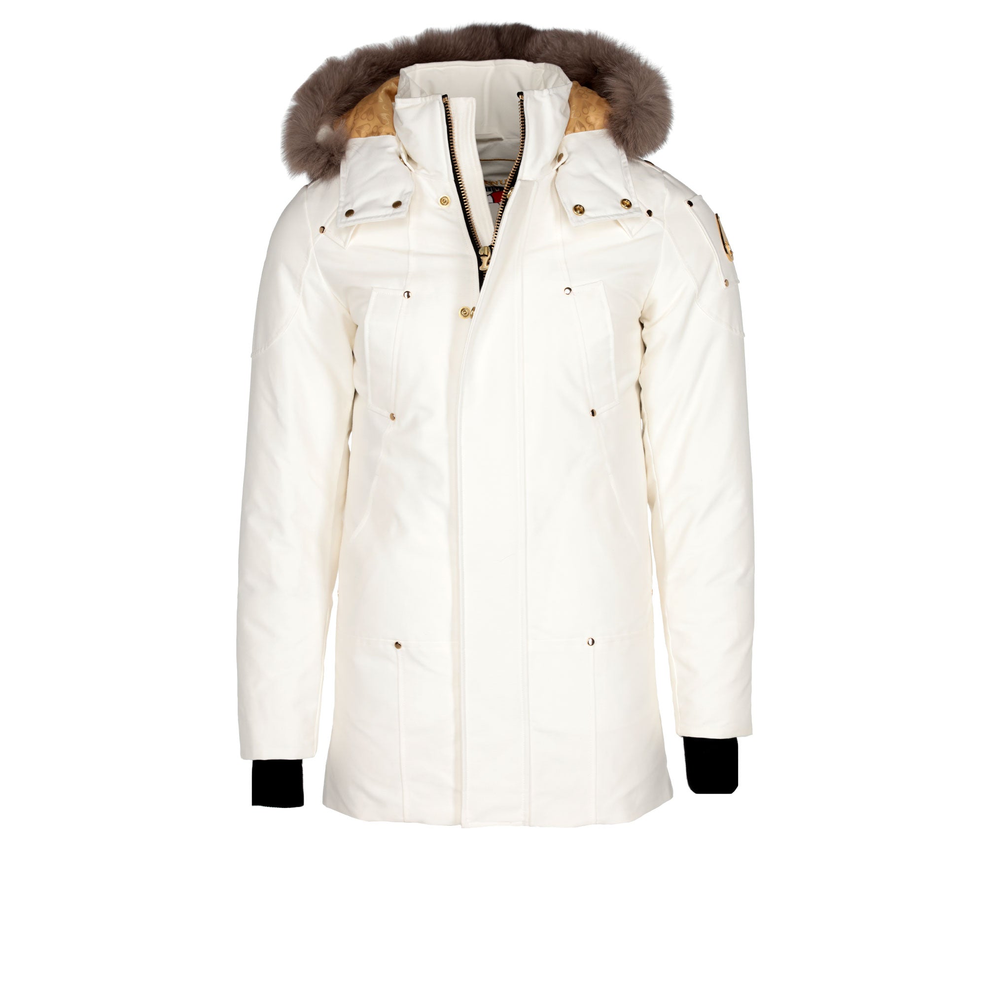 Moose Knuckles Stag Lake Men s Parka Jacket White SIZE Boutique