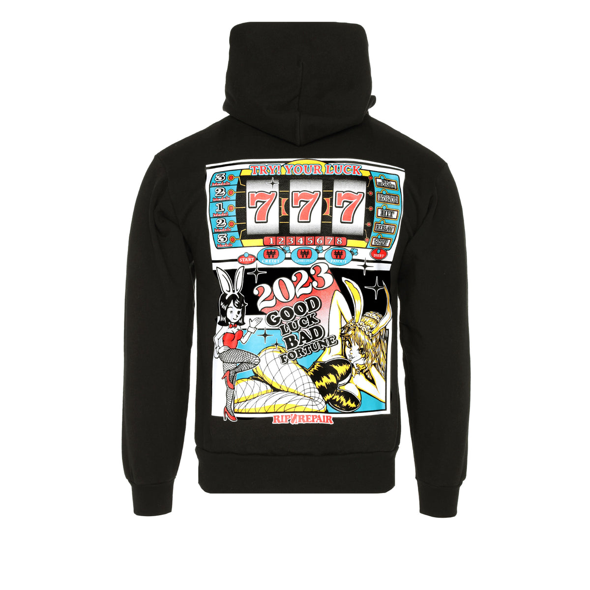 Rip N' Repair "Wish Me Luck" Men's Pullover Hoodie - SIZE Boutique