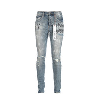 Purple Brand Worn Mid Indigo Men's Designer Jeans